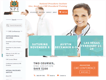 Tablet Screenshot of npinstitute.com